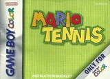 Mario Tennis -- Manual Only (Game Boy Color)